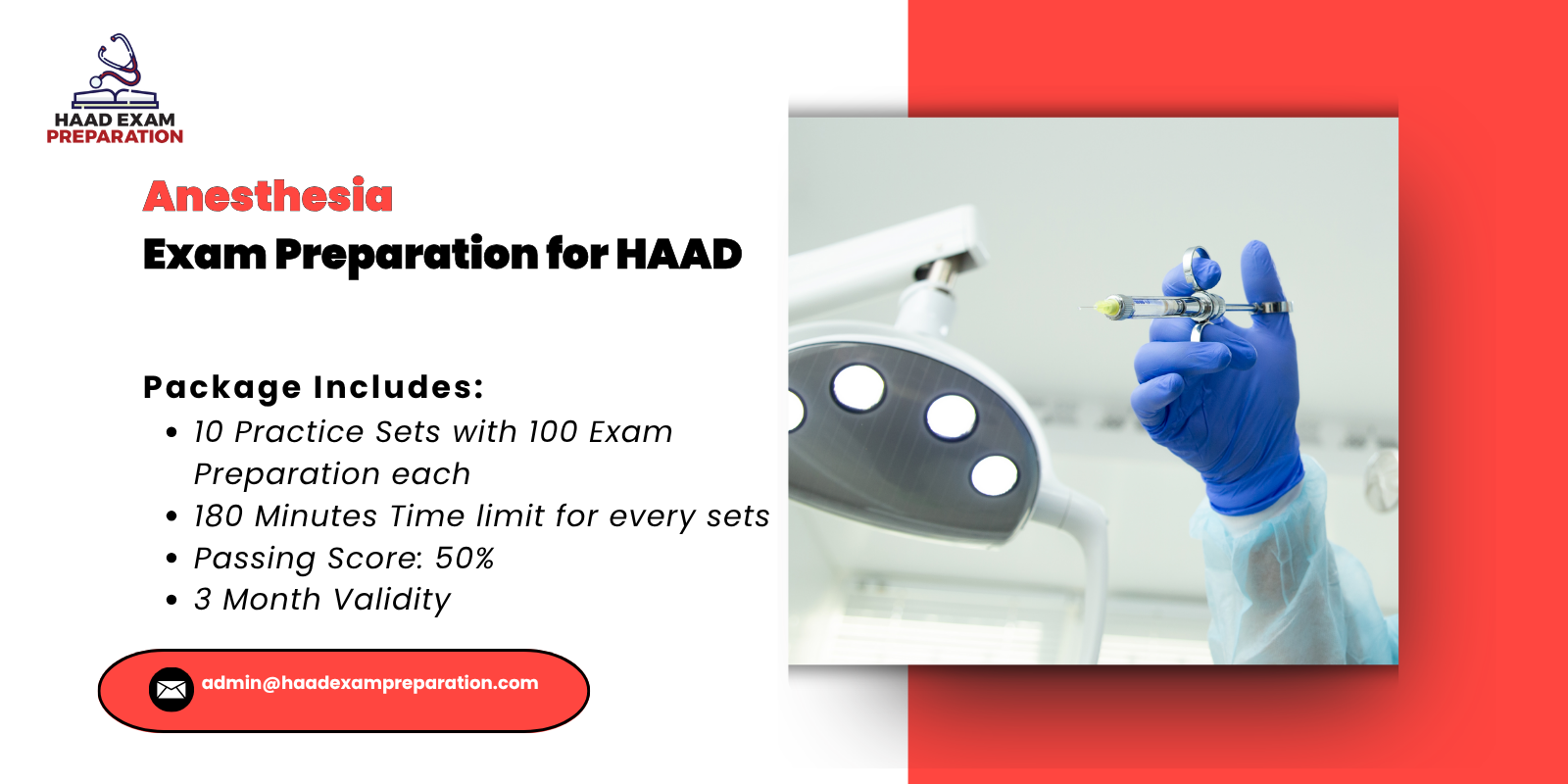 Anesthesia Exam Preparation for HAAD