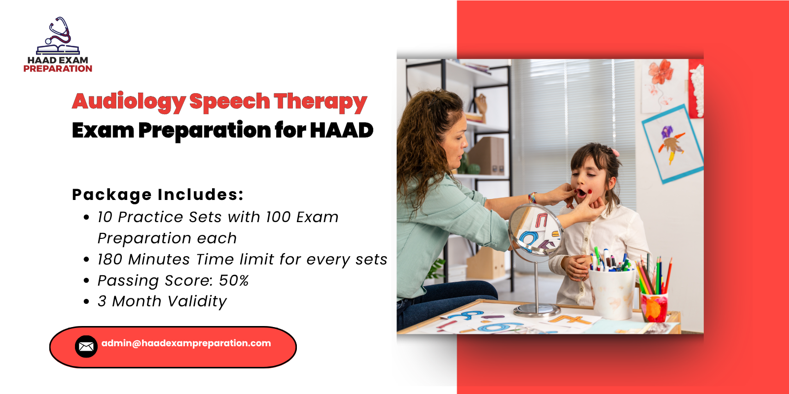 Audiology Speech Therapy Exam Preparation for HAAD