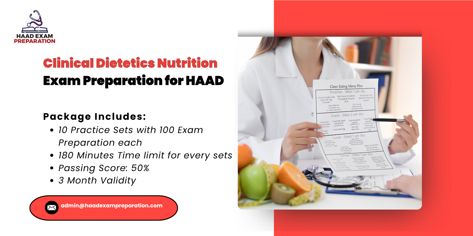 Clinical Dietetics Nutrition Exam Preparation for HAAD