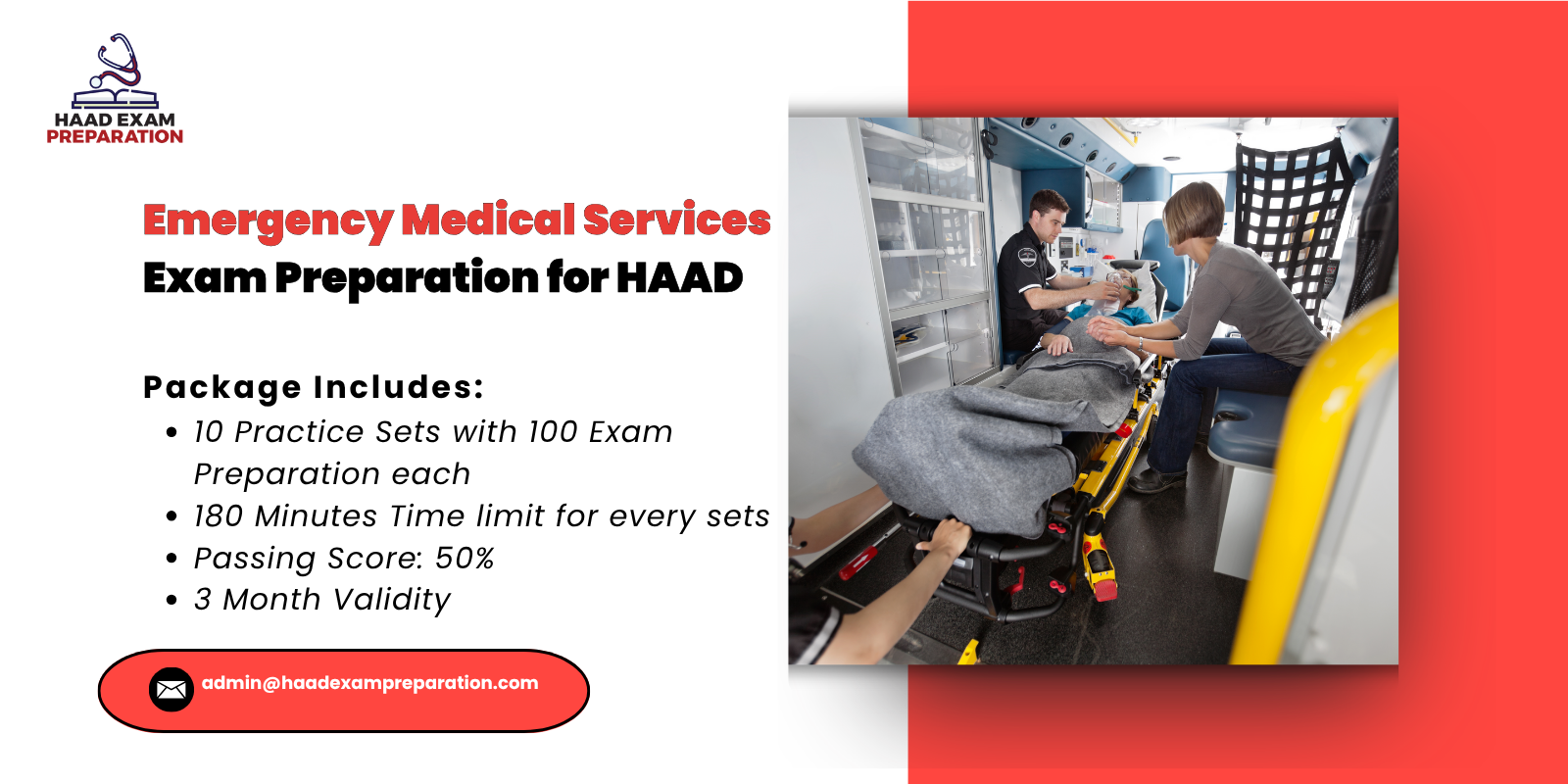Emergency Medical Services Exam Preparation for HAAD