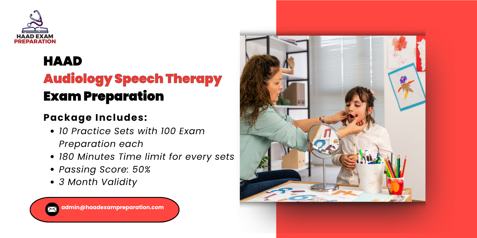 HAAD Audiology Speech Therapy Exam Preparation