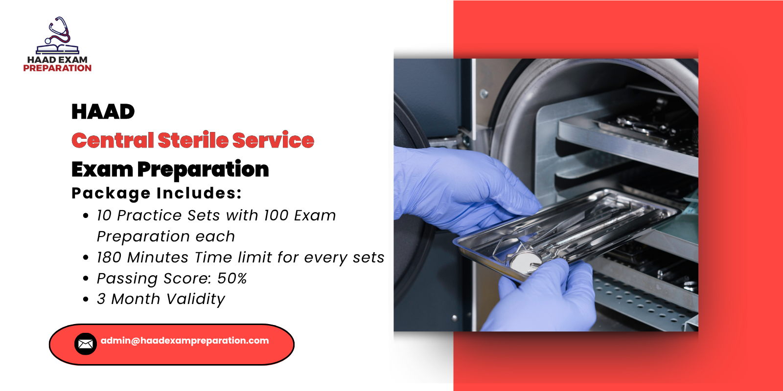 HAAD Central Sterile Service Exam Preparation