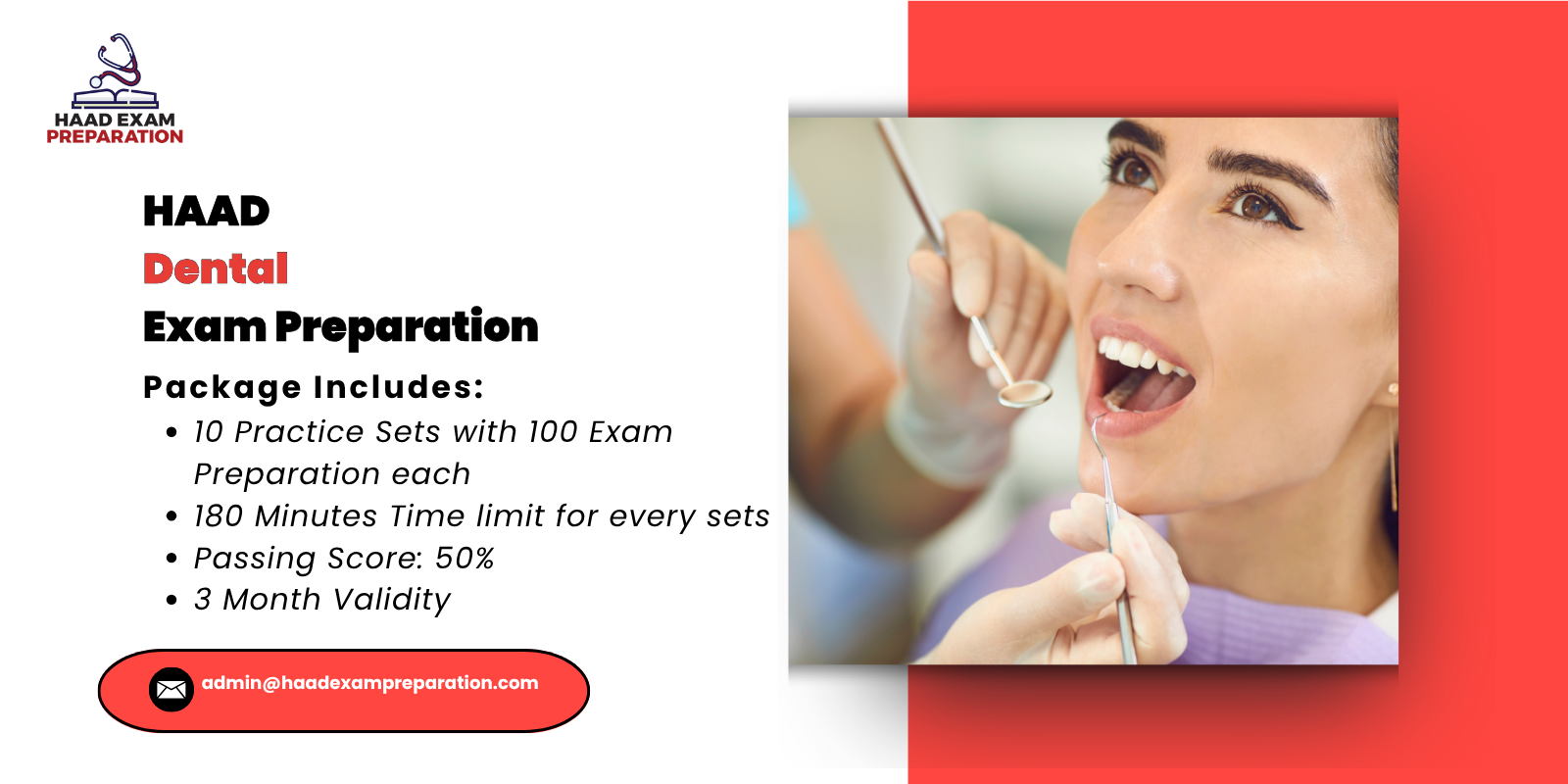 HAAD Dental Exam Preparation