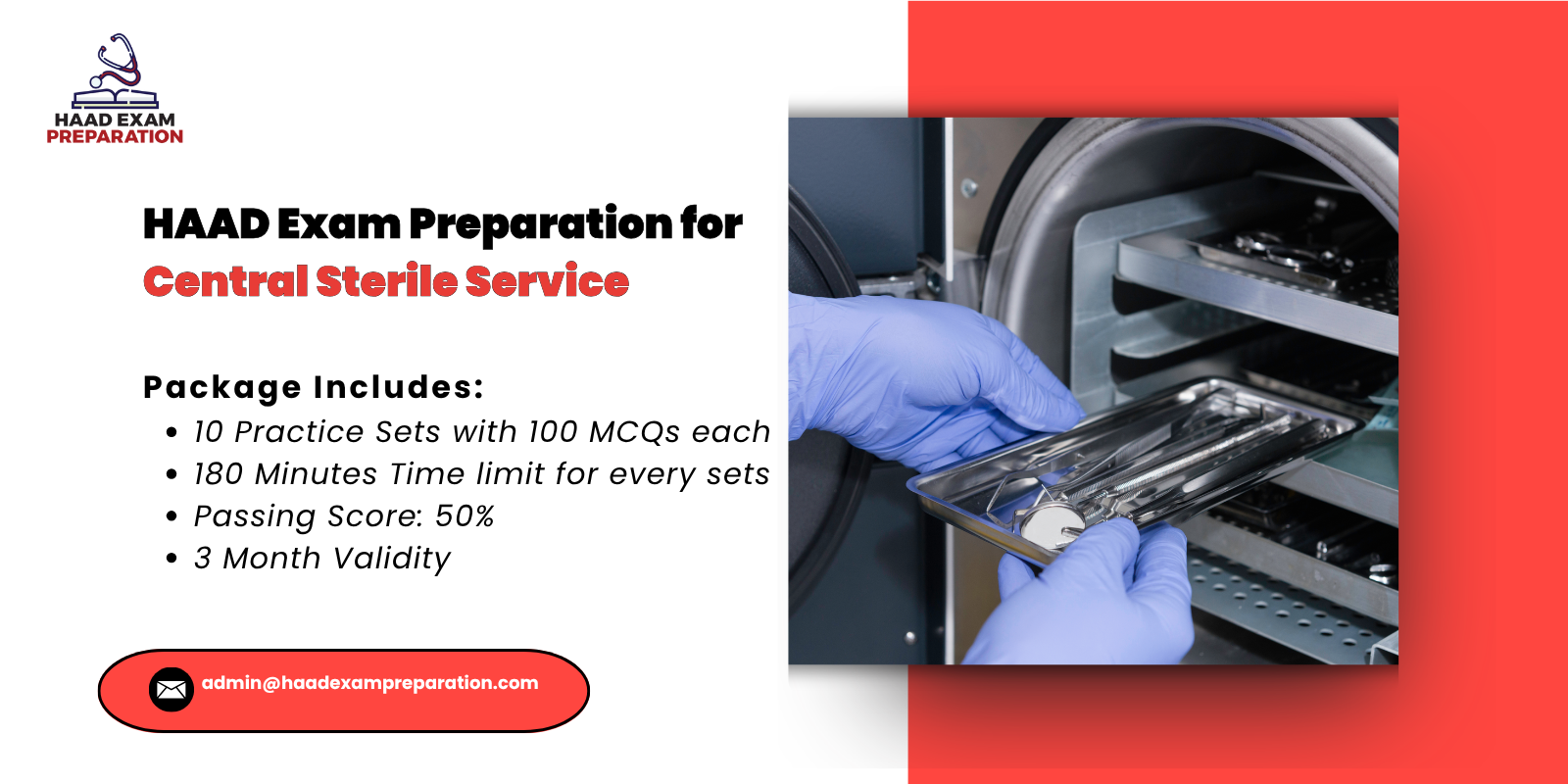 HAAD Exam Preparation for Central Sterile Service