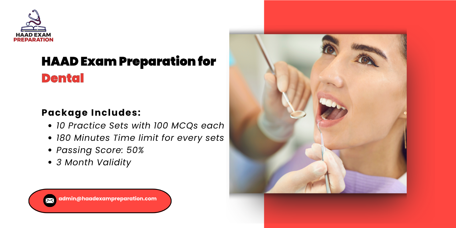 HAAD Exam Preparation for Dental