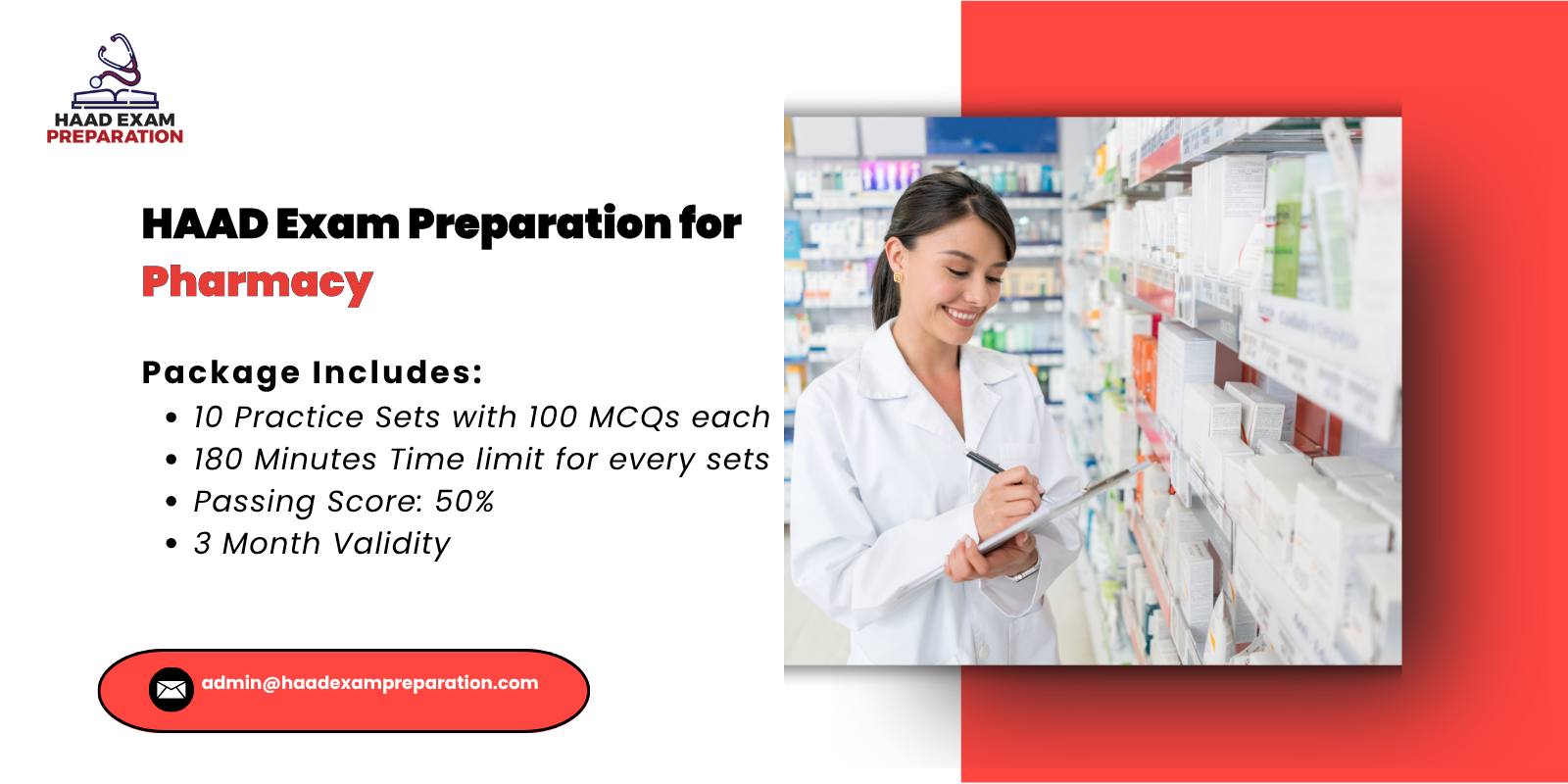 HAAD Exam Preparation for Pharmacy