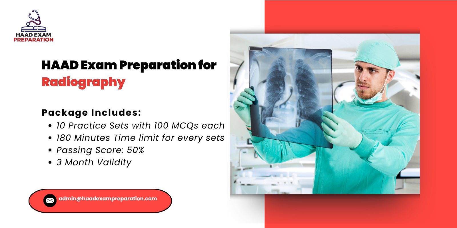 HAAD Exam Preparation for Radiography
