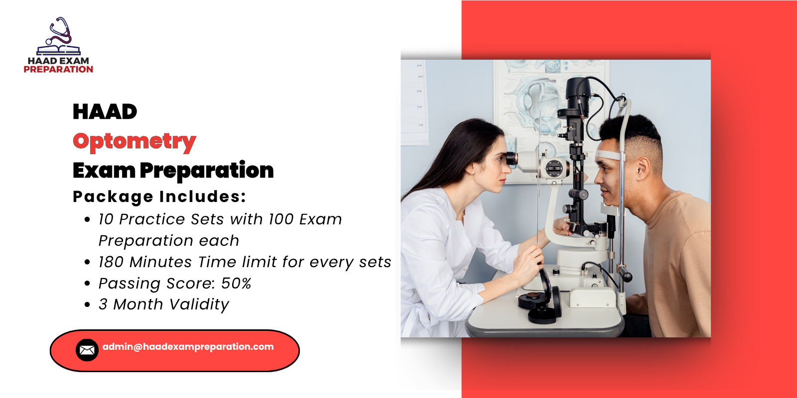 HAAD Optometry Exam Preparation