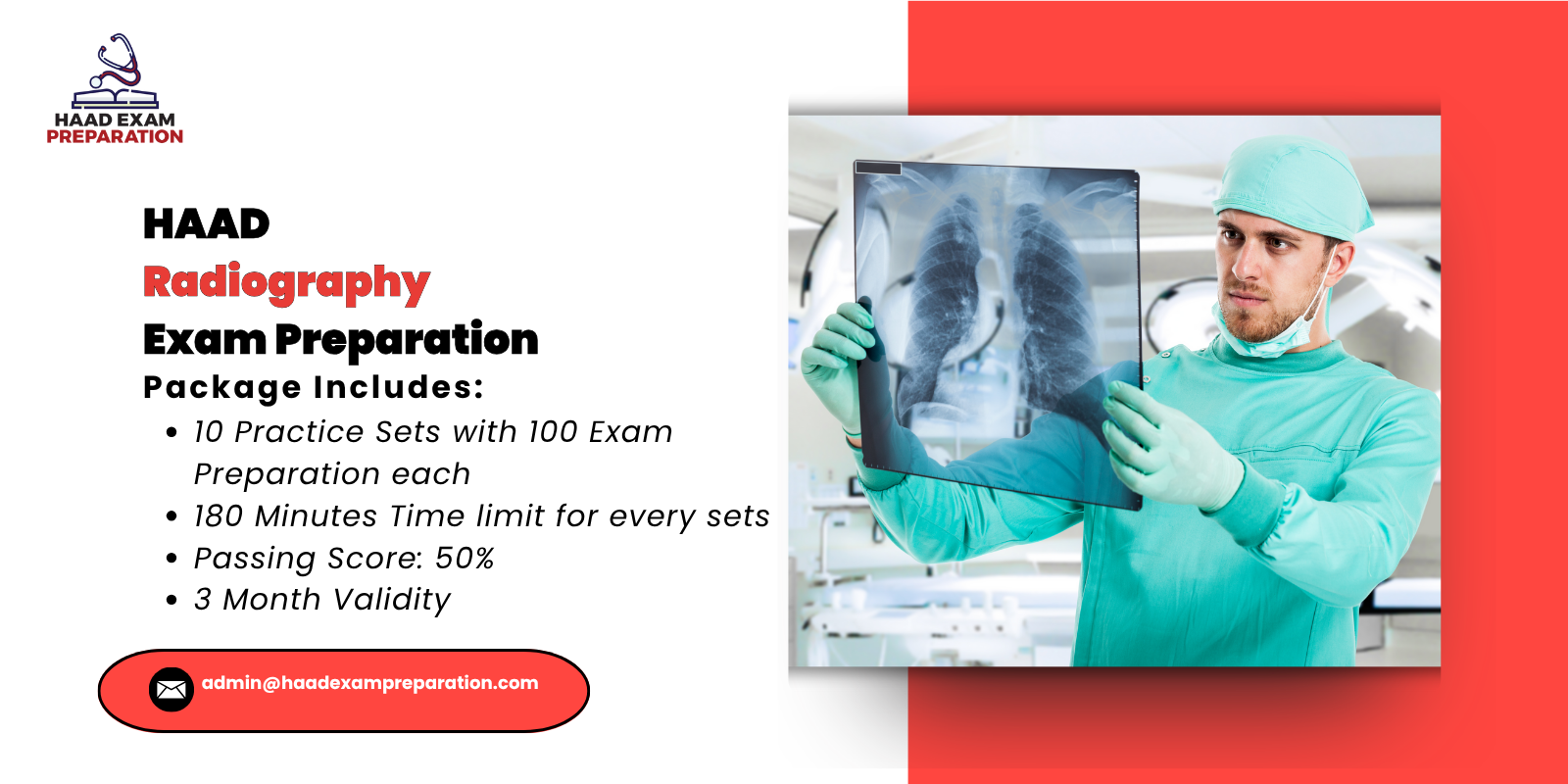 HAAD Radiography Exam Preparation