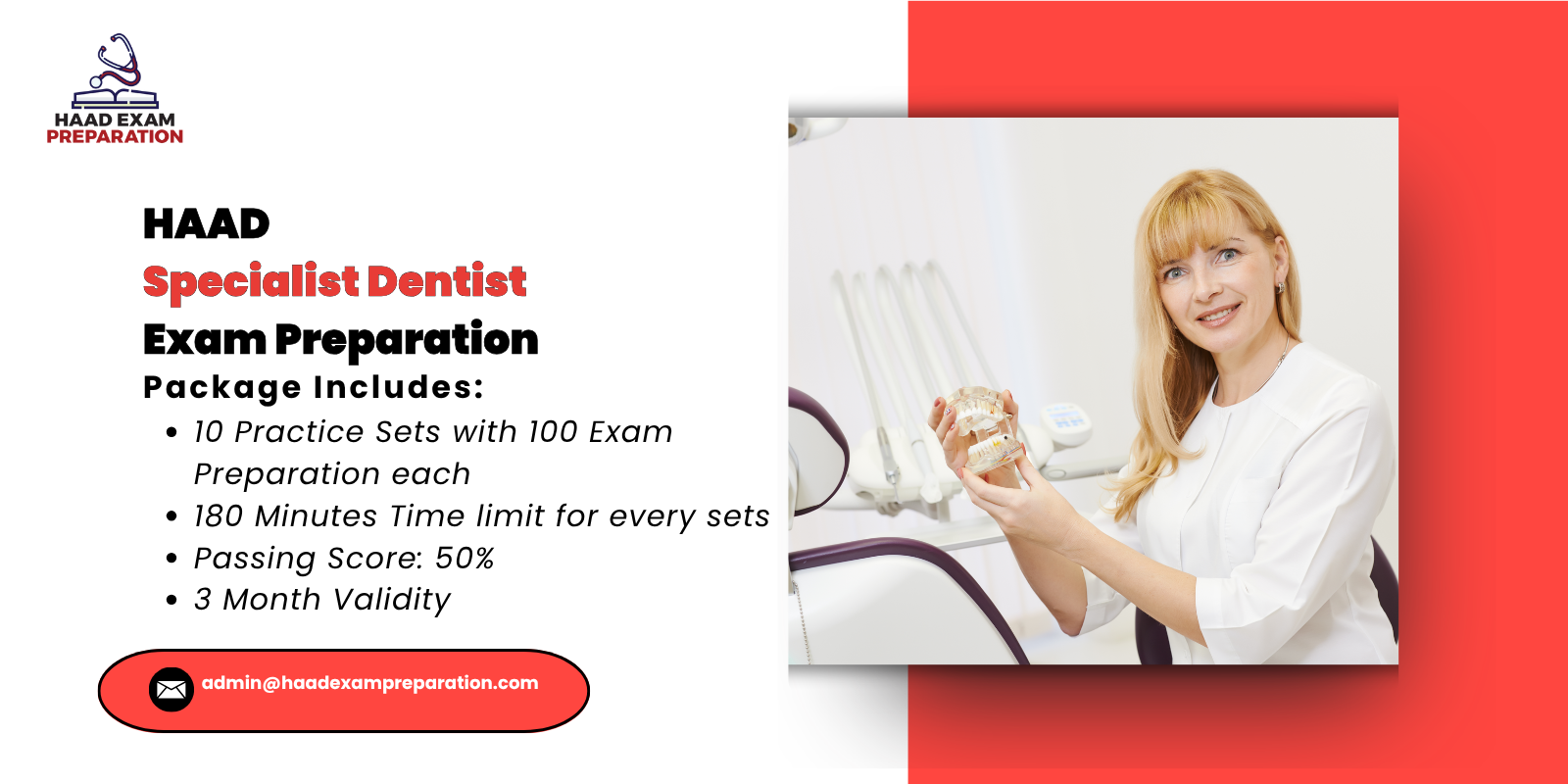 HAAD Specialist Dentist Exam Preparation