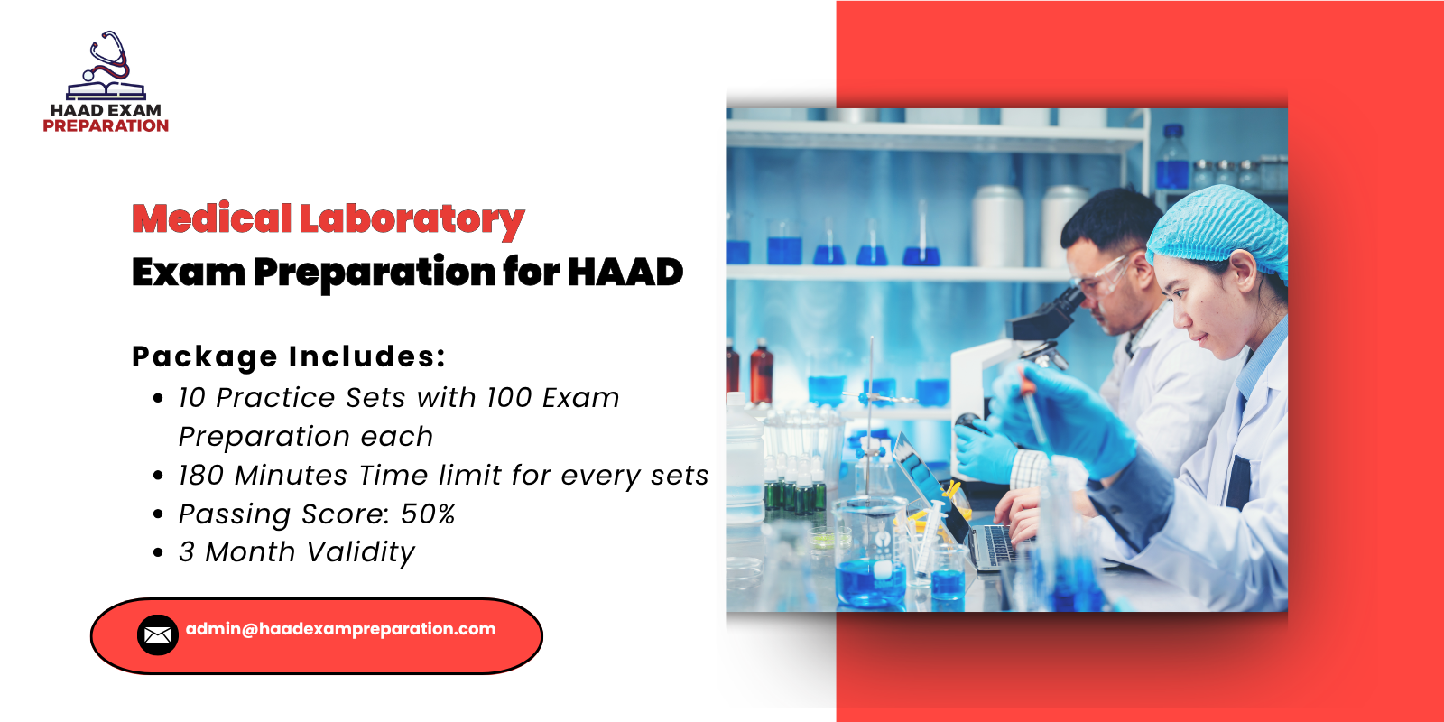 Medical Laboratory Exam Preparation for HAAD