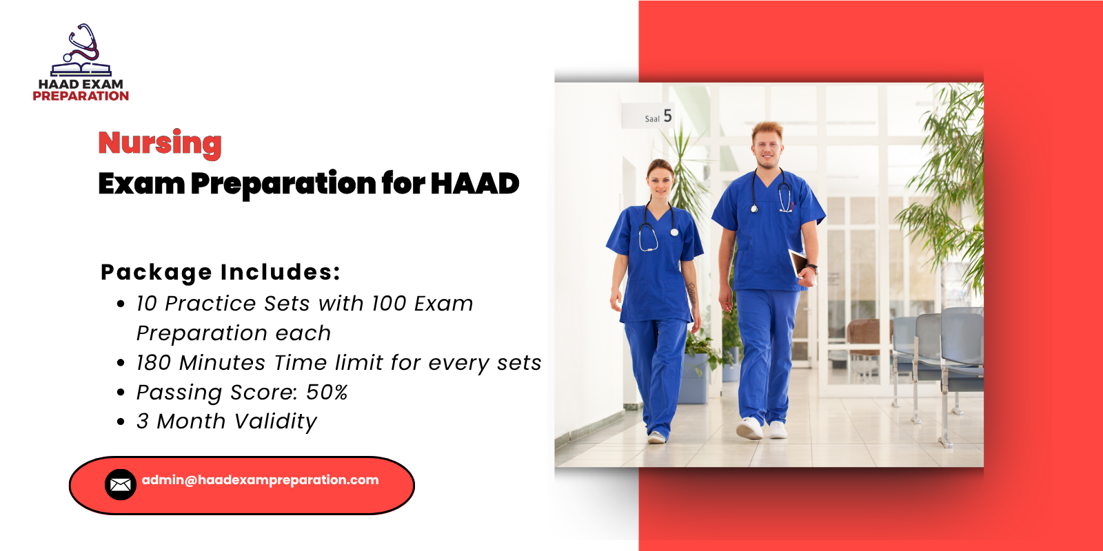Nursing Exam Preparation for HAAD