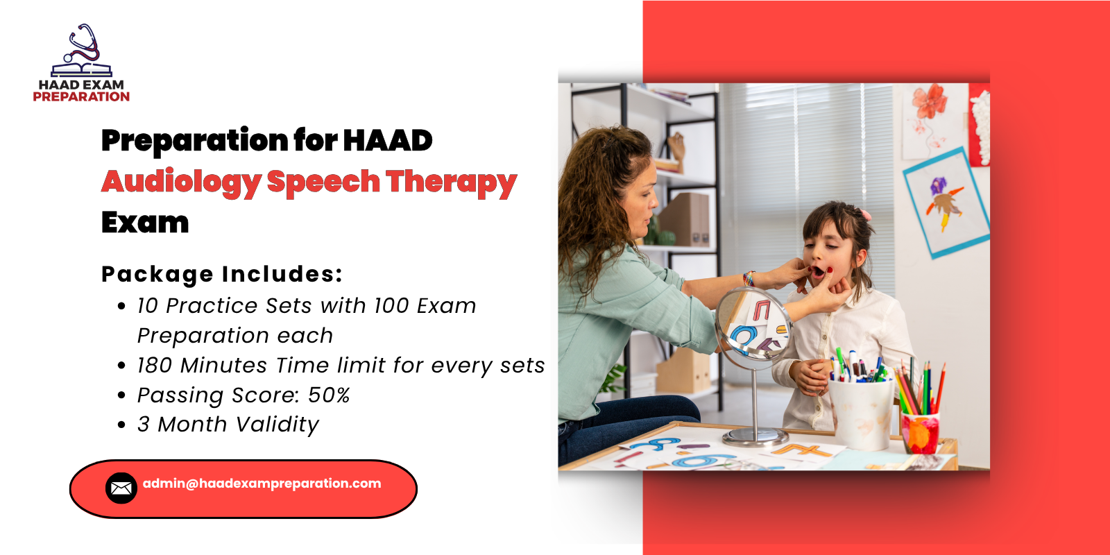 Preparation for HAAD Audiology Speech Therapy Exam