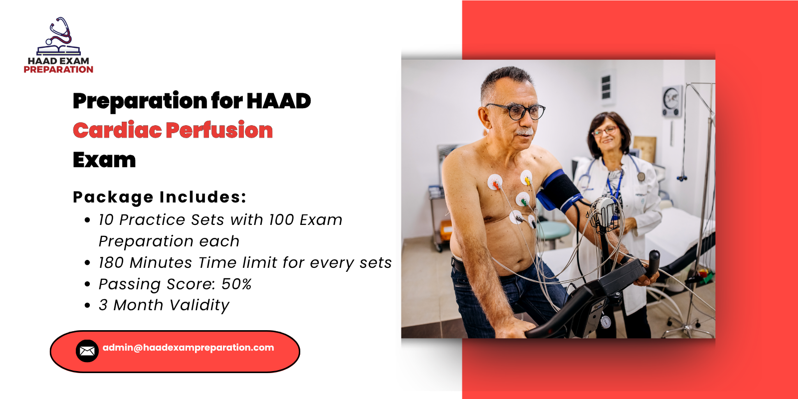 Preparation for HAAD Cardiac Perfusion Exam
