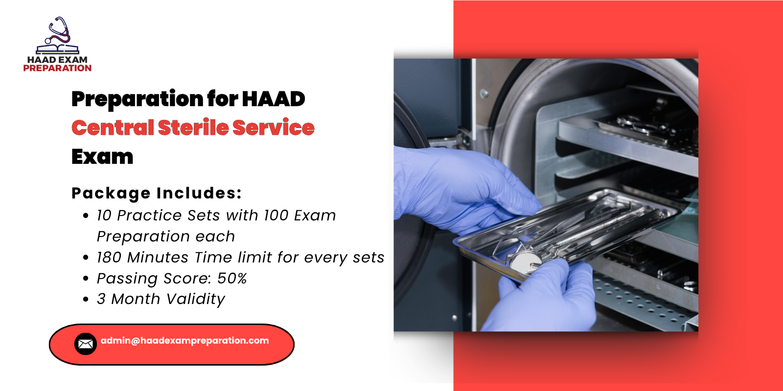 Preparation for HAAD Central Sterile Service Exam