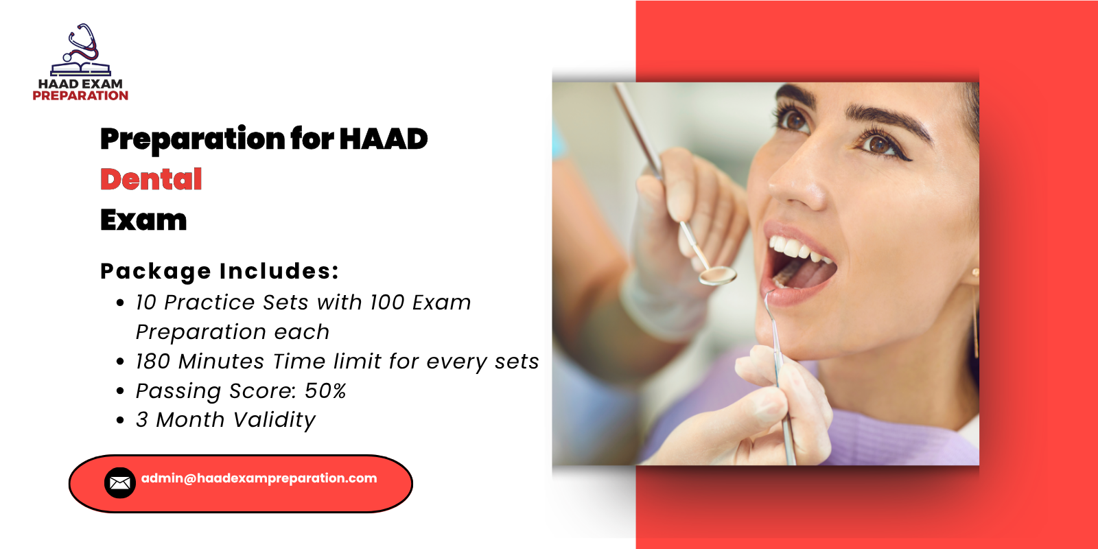 Preparation for HAAD Dental Exam
