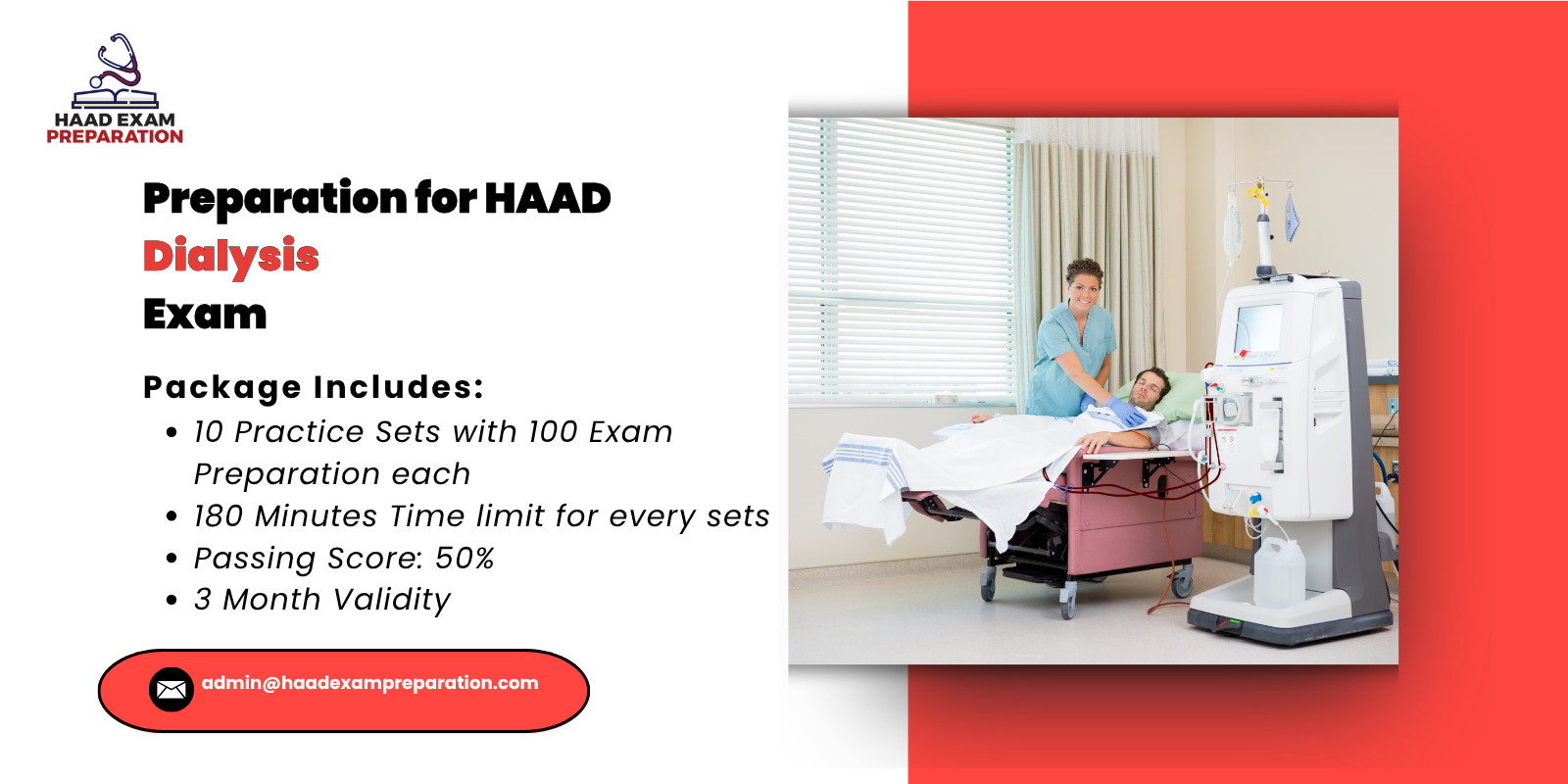 Preparation for HAAD Dialysis Exam