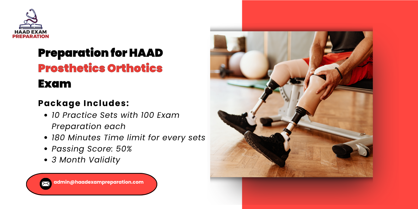 Preparation for HAAD Prosthetics Orthotics Exam