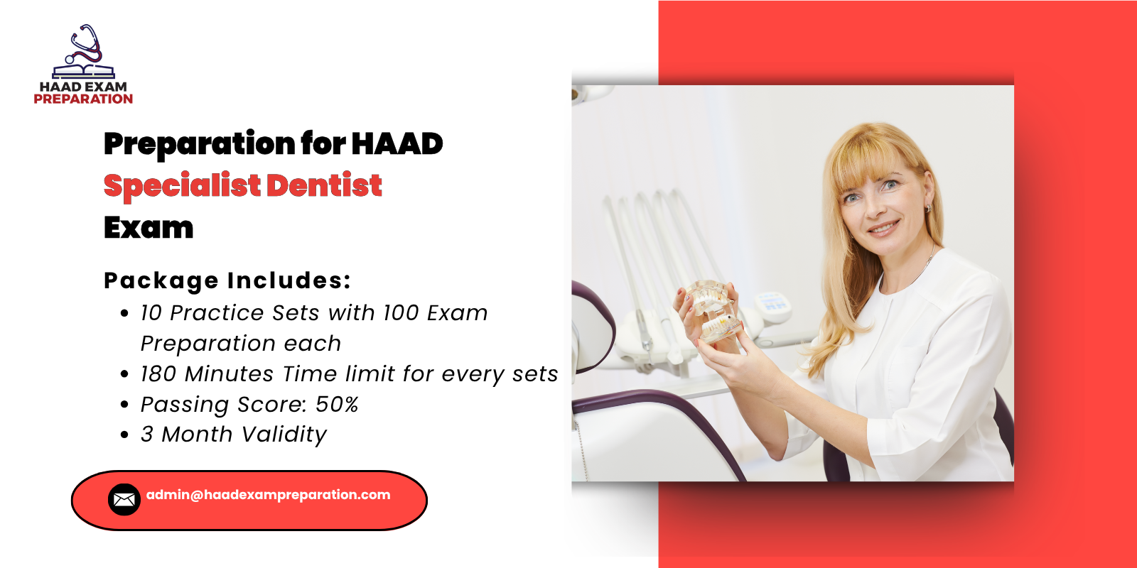 Preparation for HAAD Specialist Dentist Exam