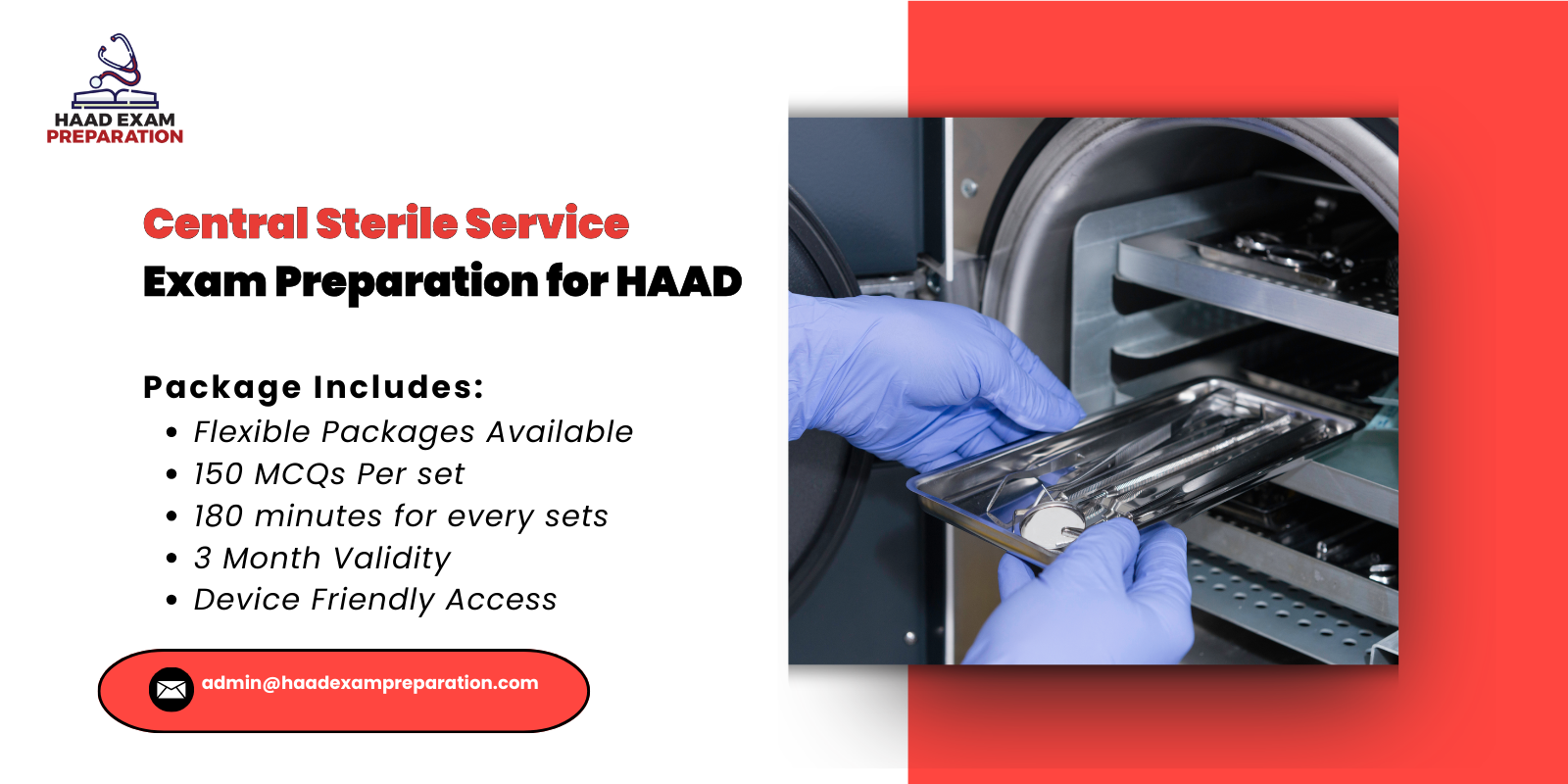 Central Sterile Service Exam Preparation for HAAD