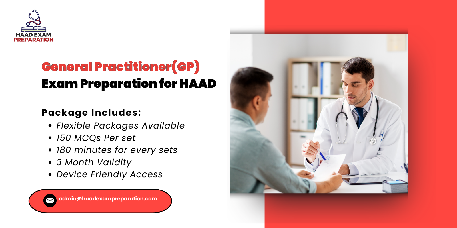 General Practitioner(GP) Exam Preparation for HAAD