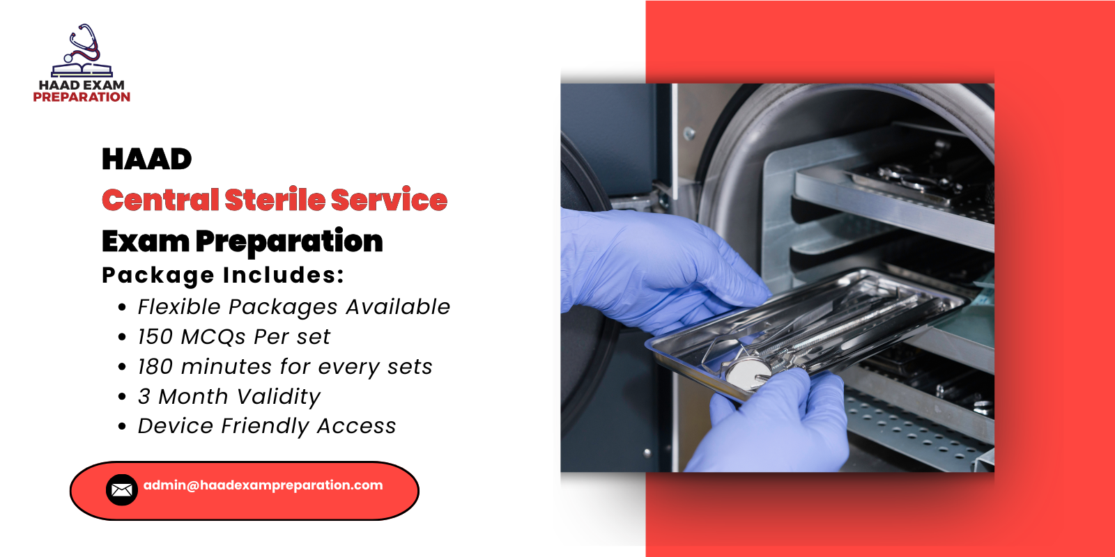 HAAD Central Sterile Service Exam Preparation