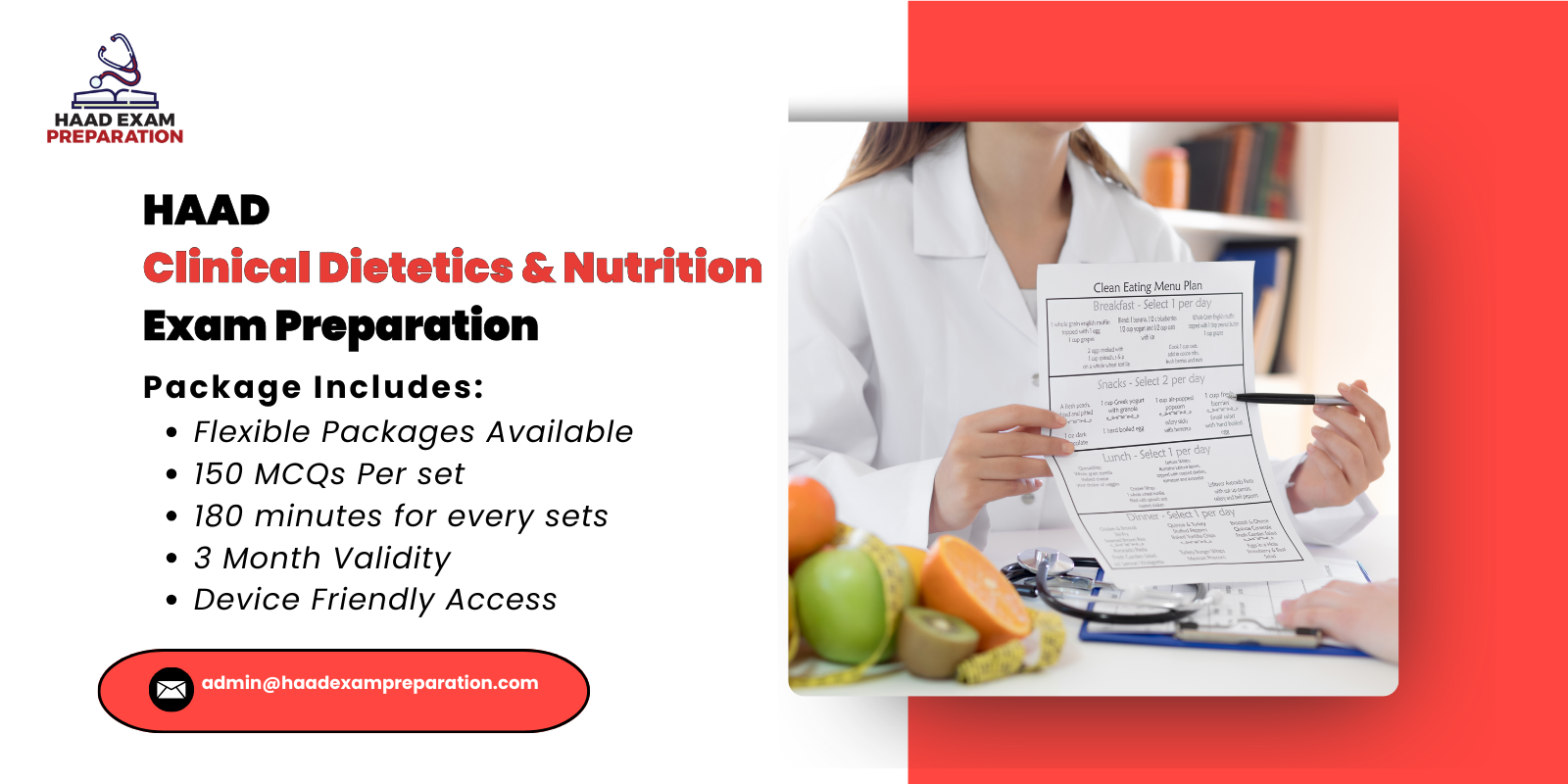 HAAD Clinical Dietetics Nutrition Exam Preparation