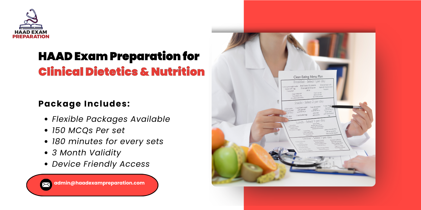 HAAD Exam Preparation for Clinical Dietetics Nutrition