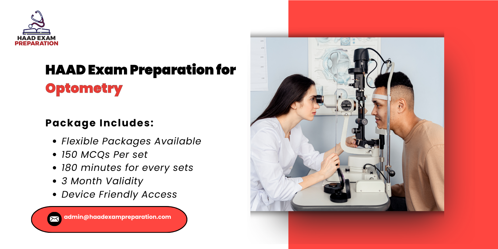 HAAD Exam Preparation for Optometry