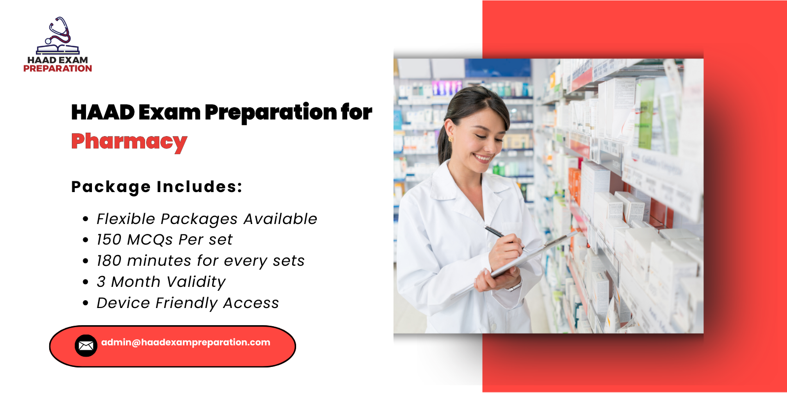 HAAD Exam Preparation for Pharmacy