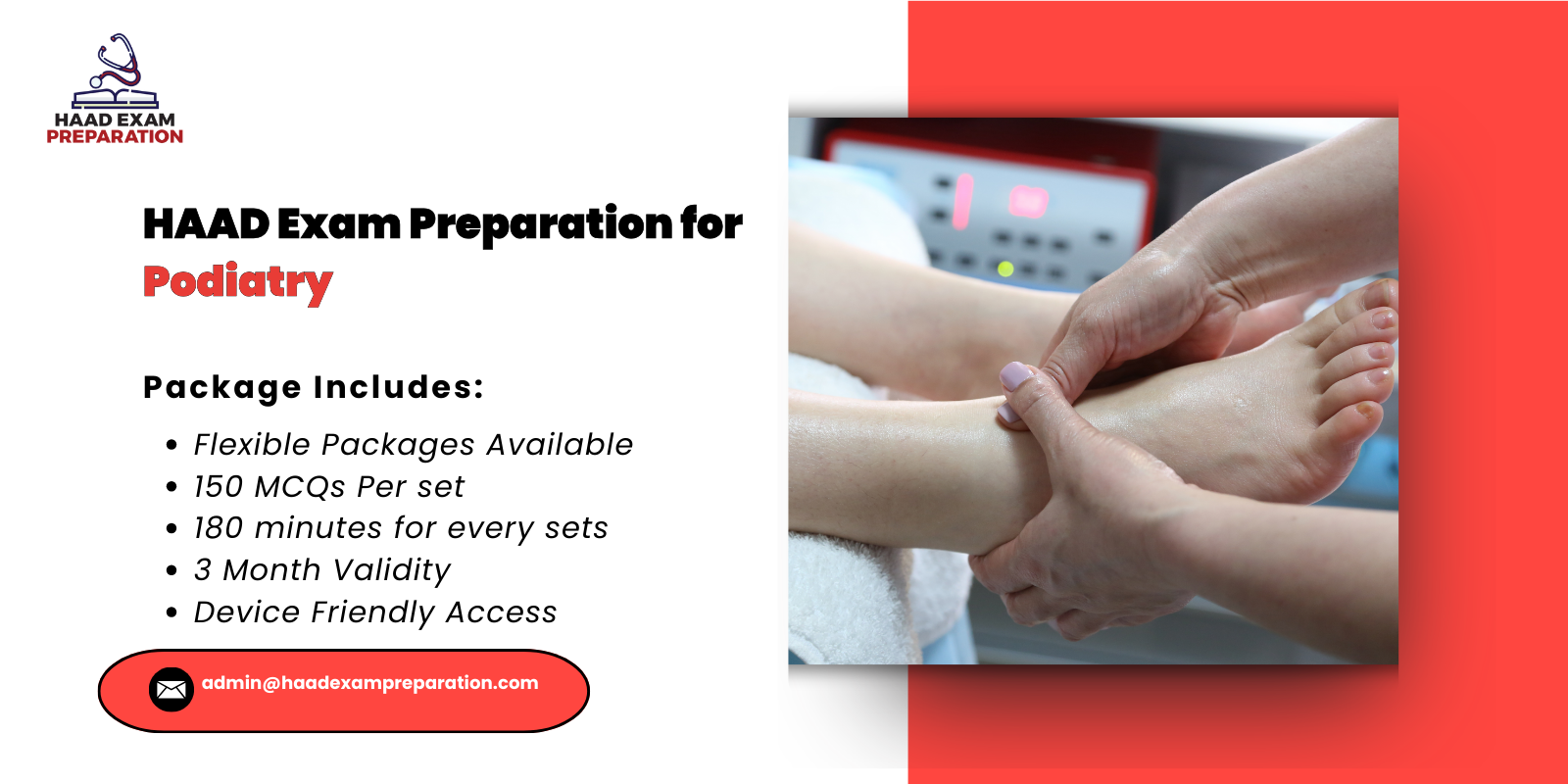 HAAD Exam Preparation for Podiatry