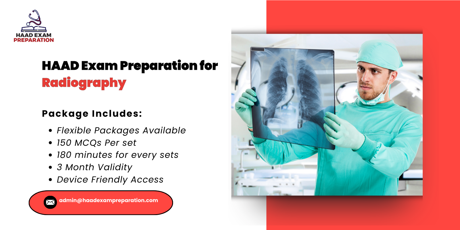 HAAD Exam Preparation for Radiography