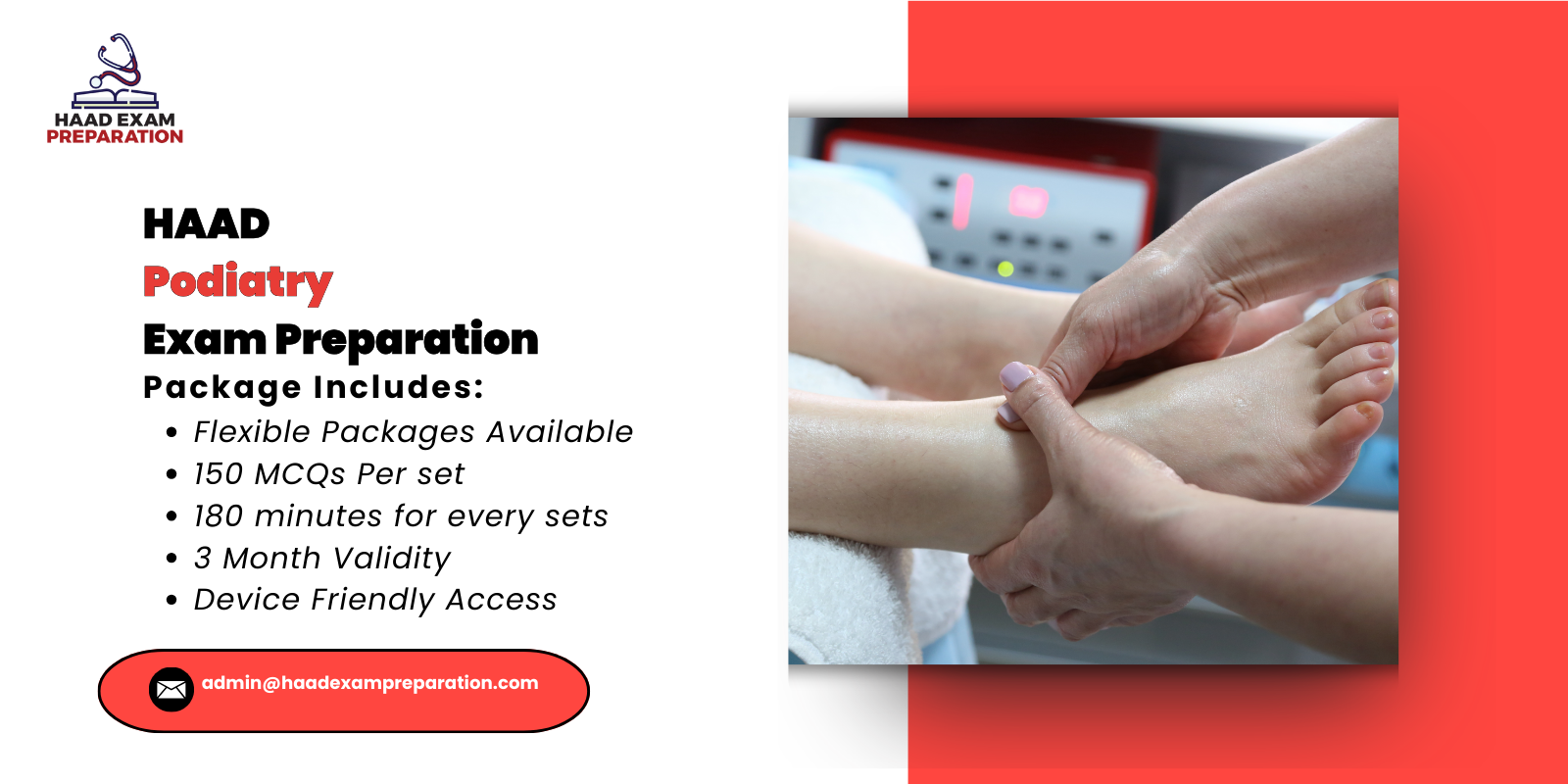 HAAD Podiatry Exam Preparation