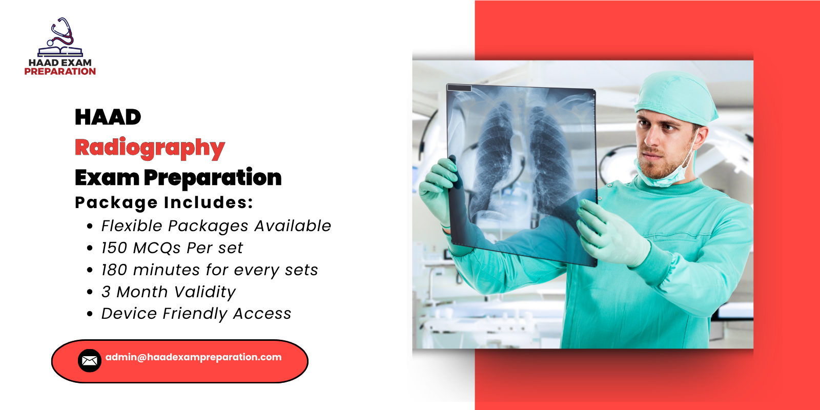 HAAD Radiography Exam Preparation