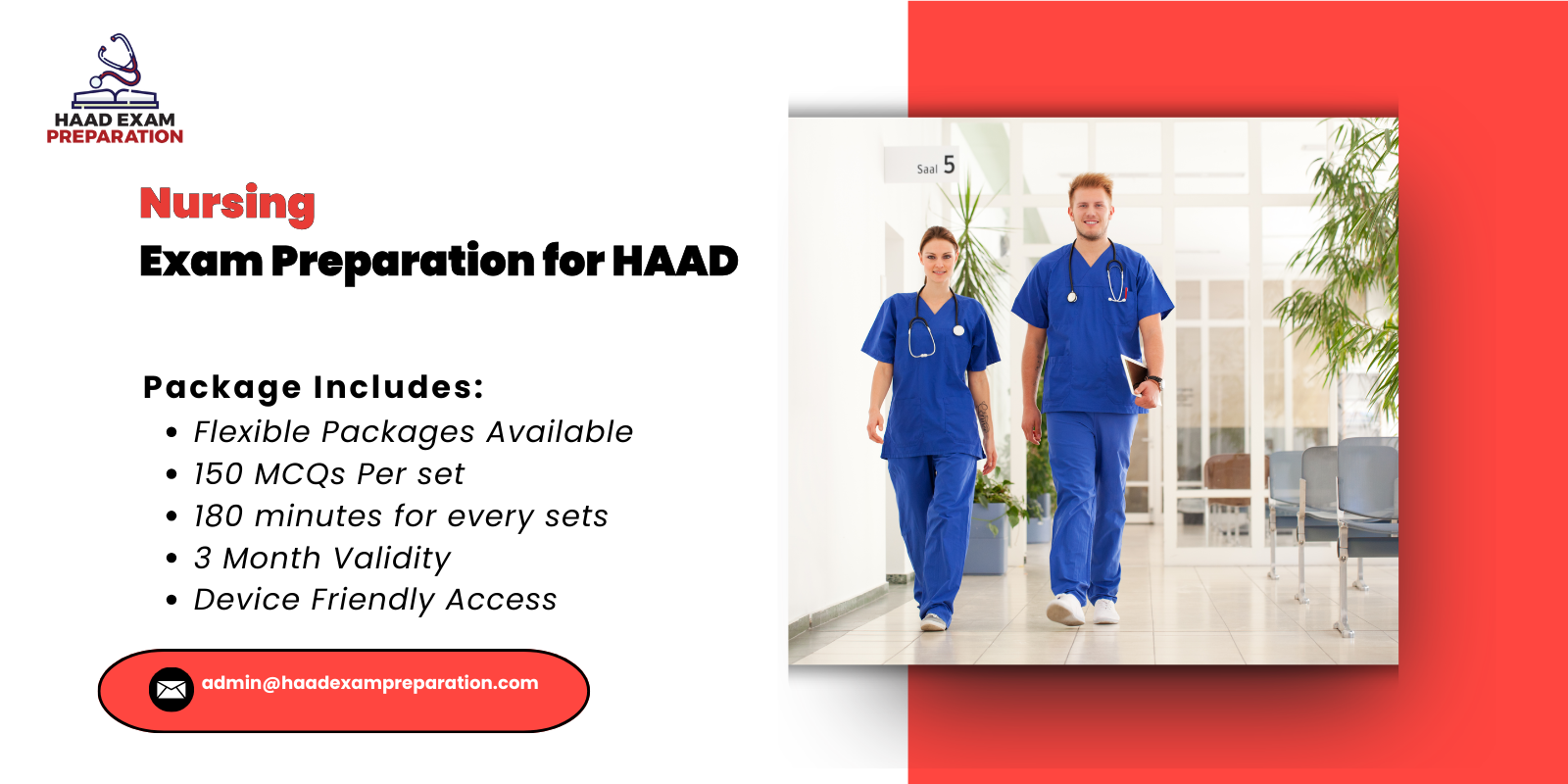Nursing Exam Preparation for HAAD