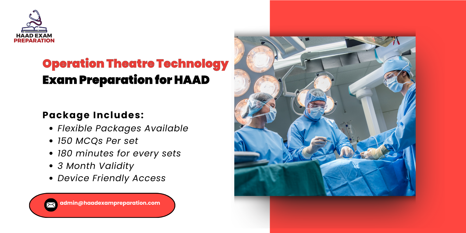 Operation Theatre Technology Exam Preparation for HAAD