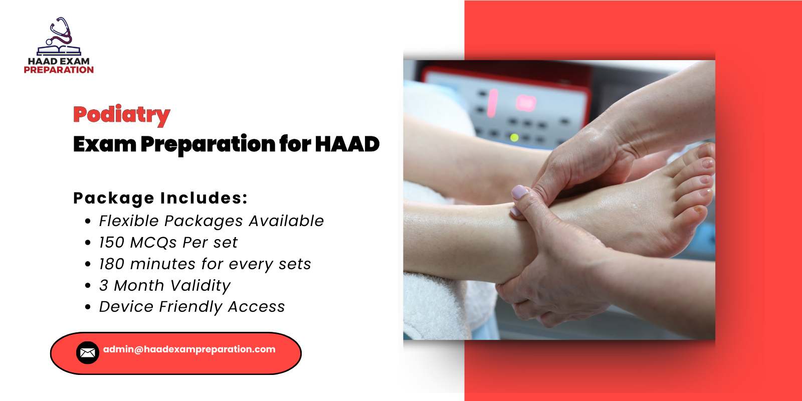 Podiatry Exam Preparation for HAAD