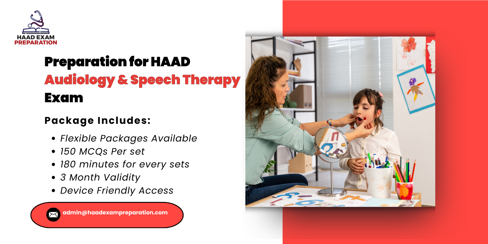 Preparation for HAAD Audiology Speech Therapy