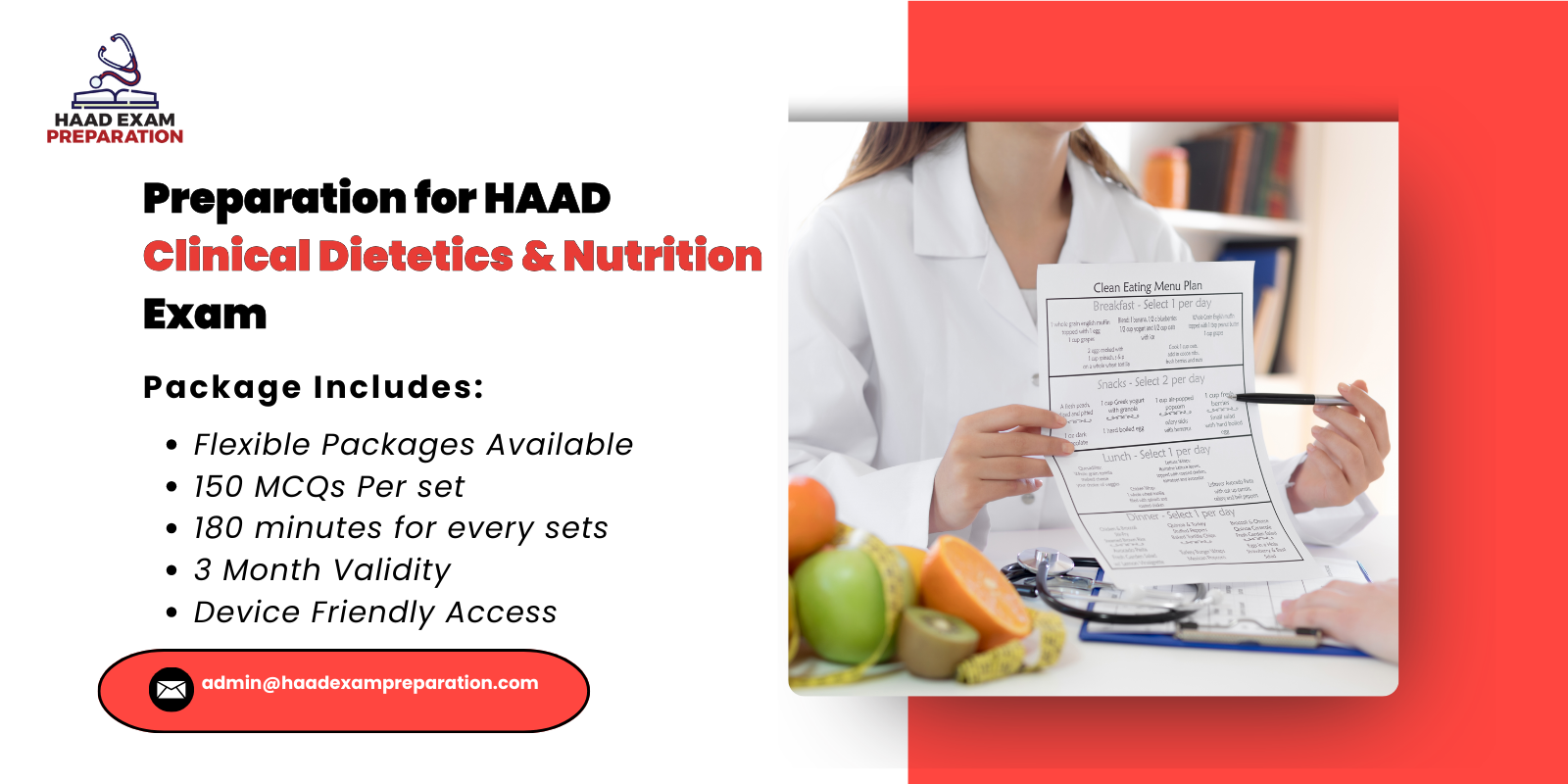 Preparation for HAAD Clinical Dietetics Nutrition