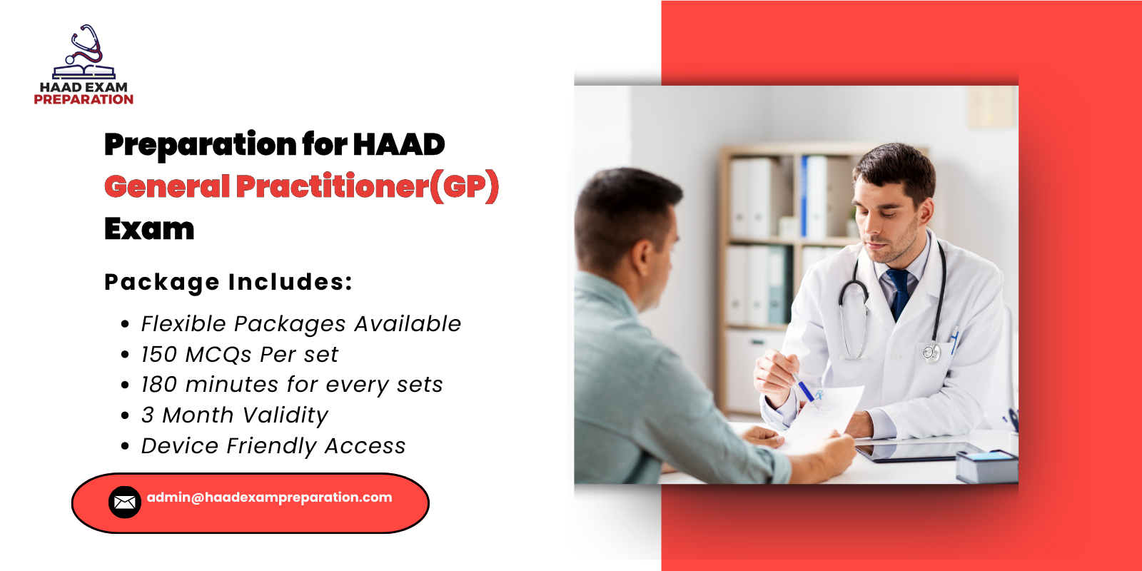 Preparation for HAAD General Practitioner(GP)