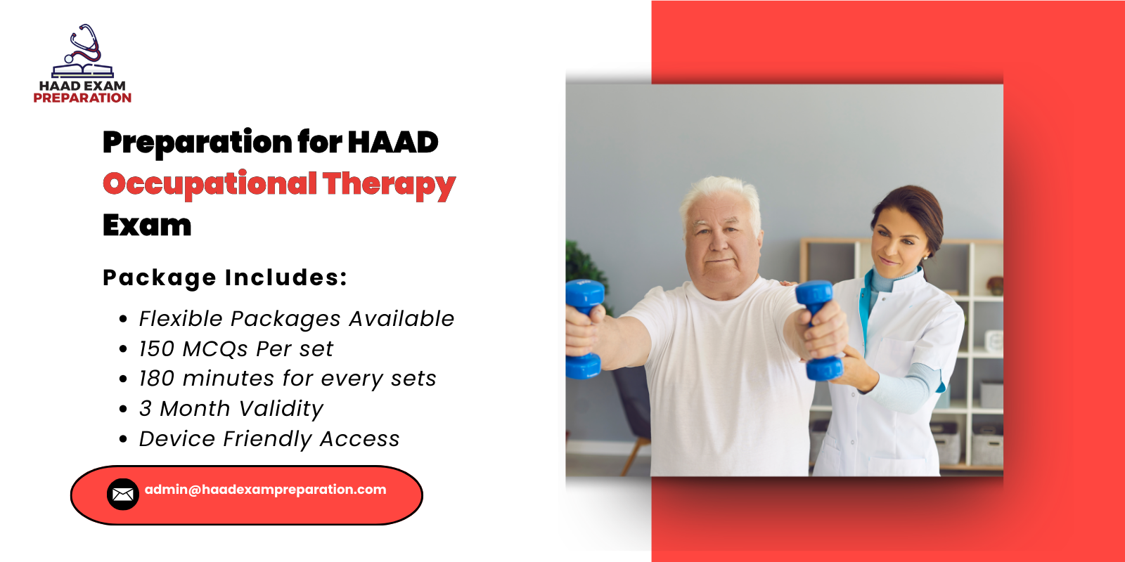 Preparation for HAAD Occupational Therapy
